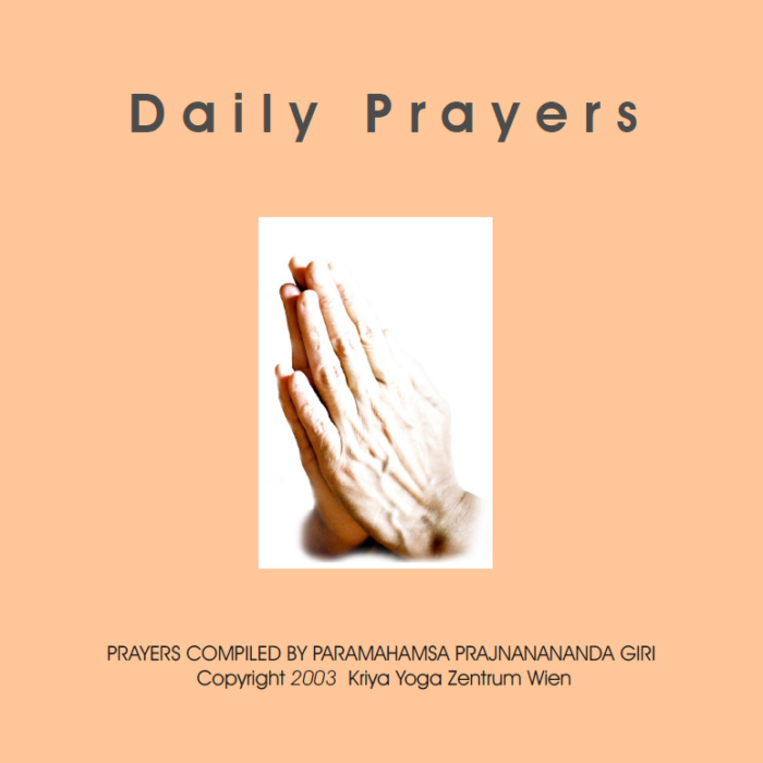 CD: Daily Prayers